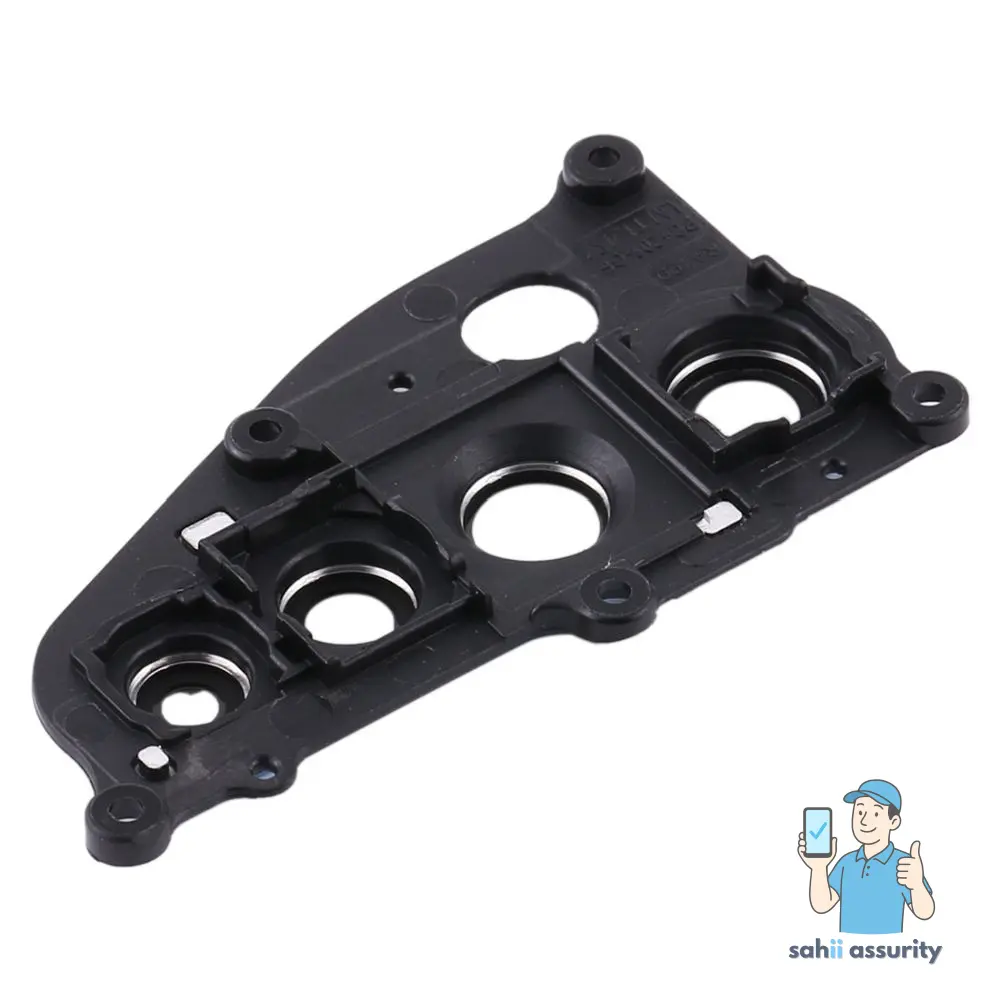 Camera Lens Glass with Frame for Realme 6 Pro Black thumbnail